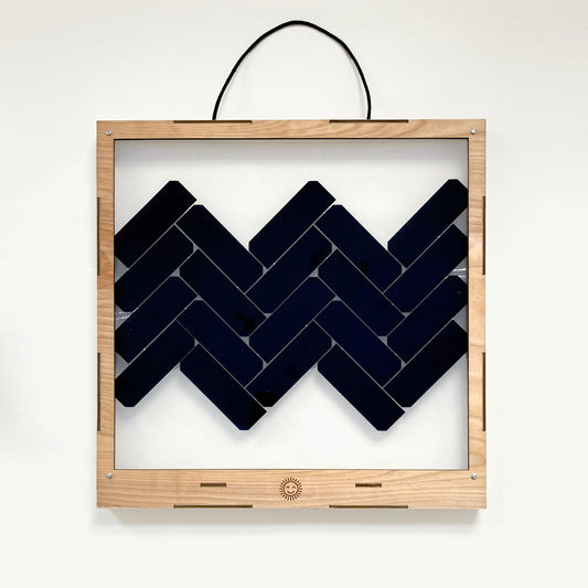 Deluxe Window Solar Charger - Herringbone Edition